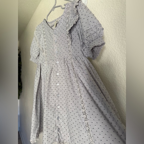 Rylee + Cru Lana Dress in Dusty Blue - Picture 6 of 7